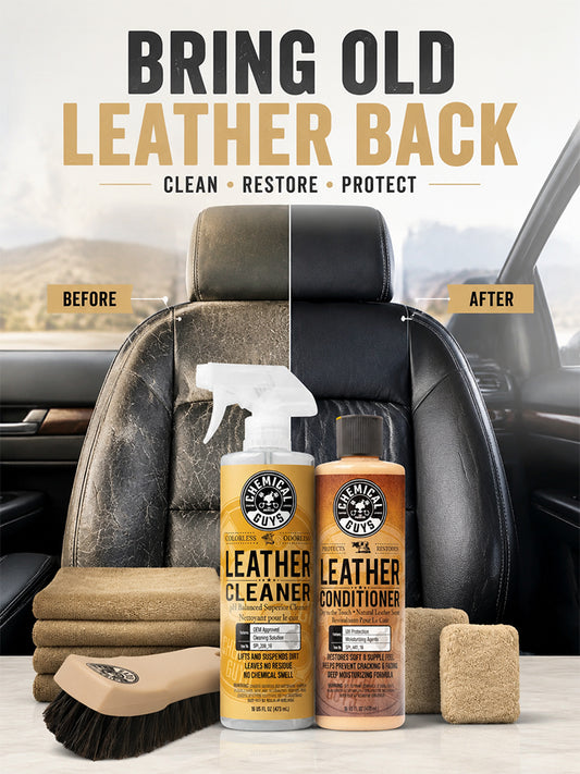Leather care kit, suitable for both cars and homes