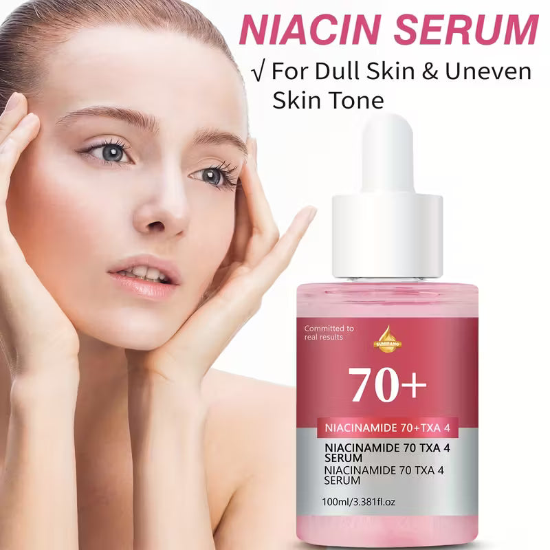 Nicotinamide +TXA Essence - Instant Firming Serum for Dry, Dull, Uneven, Sensitive, and All Types of Skin - Vegan, Plant-Based, Alcohol-Free, Unscented