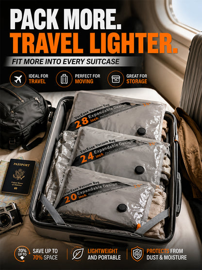 Essential for travel families - travel vacuum storage bag