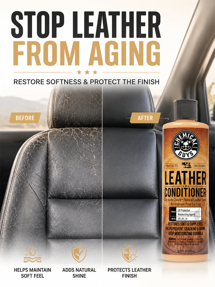 Leather care kit, suitable for both cars and homes