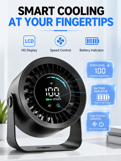 Strong wind force, desktop convenient fan