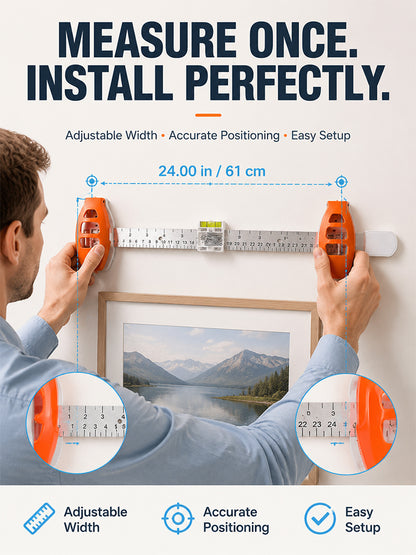 Frame, picture frame hanging balance scale