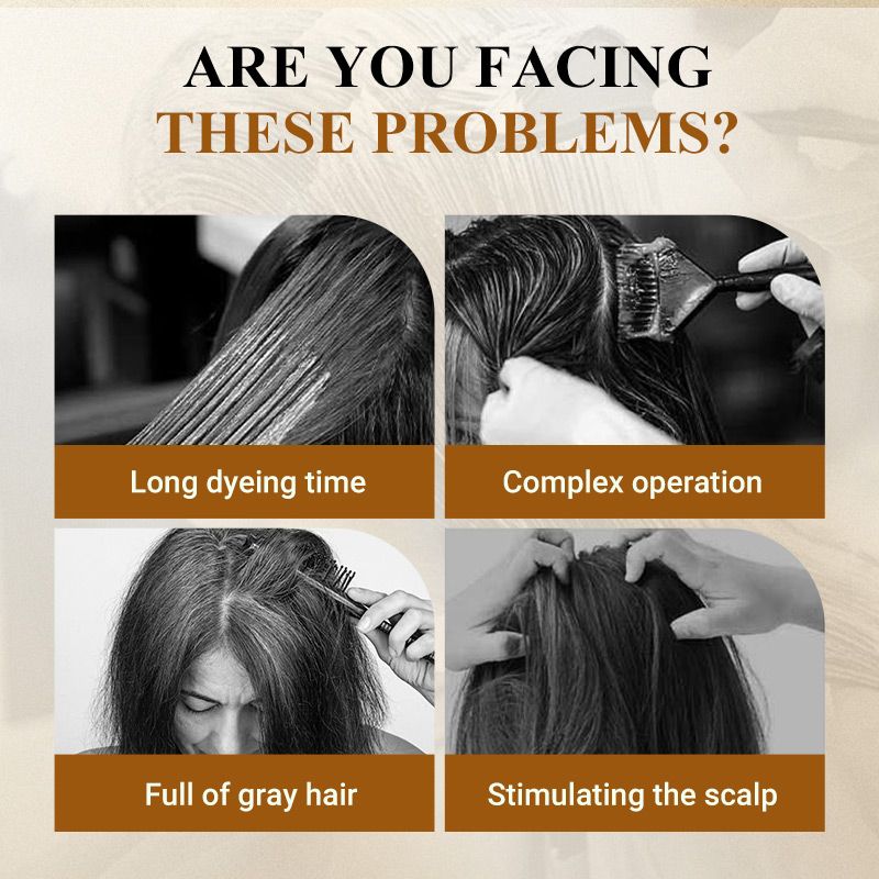 🔥50%OFF🔥Instant Result Hair Dye Shampoo🌿 | 10-Second Application | Vegan & Ammonia-Free