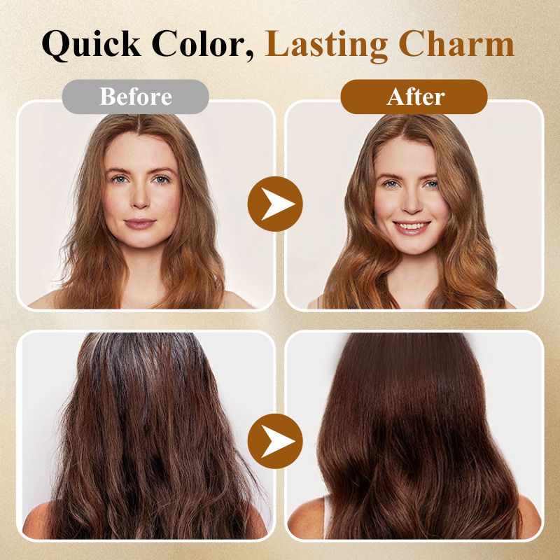 🔥50%OFF🔥Instant Result Hair Dye Shampoo🌿 | 10-Second Application | Vegan & Ammonia-Free