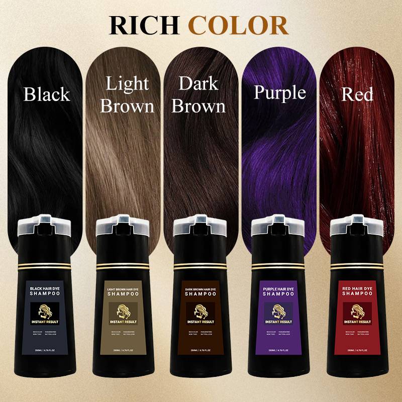 🔥50%OFF🔥Instant Result Hair Dye Shampoo🌿 | 10-Second Application | Vegan & Ammonia-Free