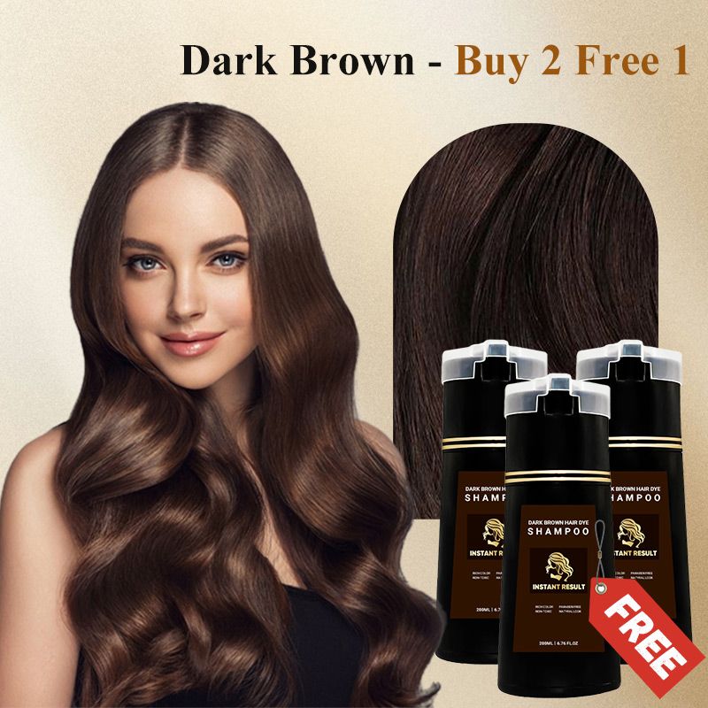 🔥50%OFF🔥Instant Result Hair Dye Shampoo🌿 | 10-Second Application | Vegan & Ammonia-Free
